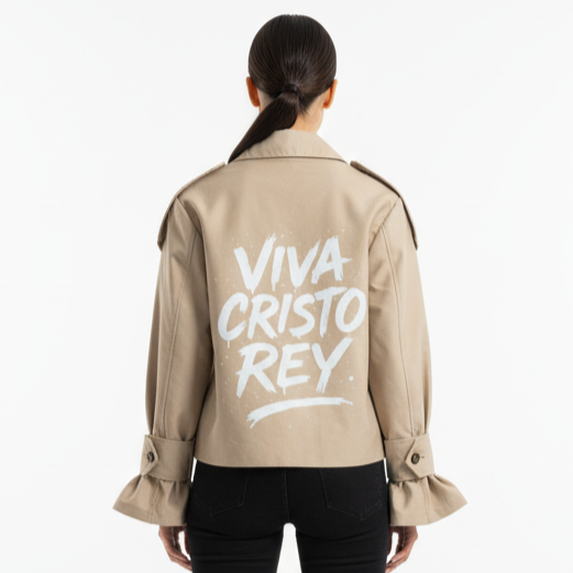 Chaqueta camel para mujer